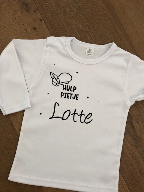 shirt hulppietje Sinterklaas wit