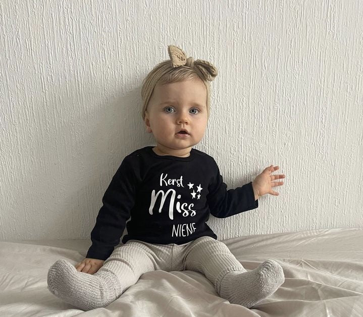 t-shirt Kerst met naam, zwart, kerstmiss, shirtje voor kerst