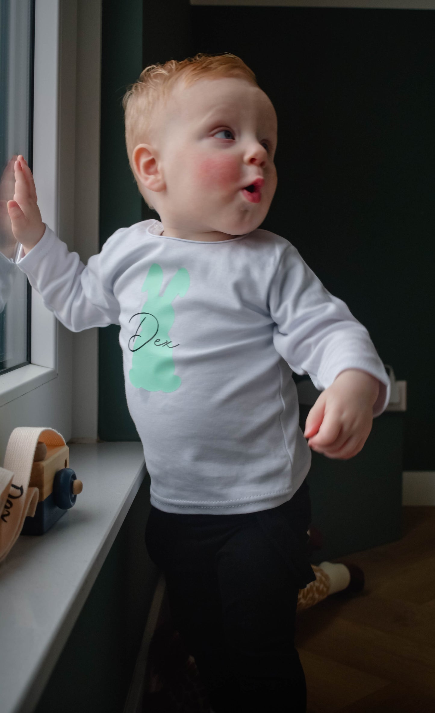 Shirtjes Pasen, Paashaas met naam mint