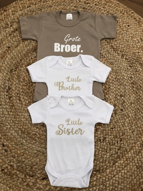 Broer/Zus - romper Little Sister