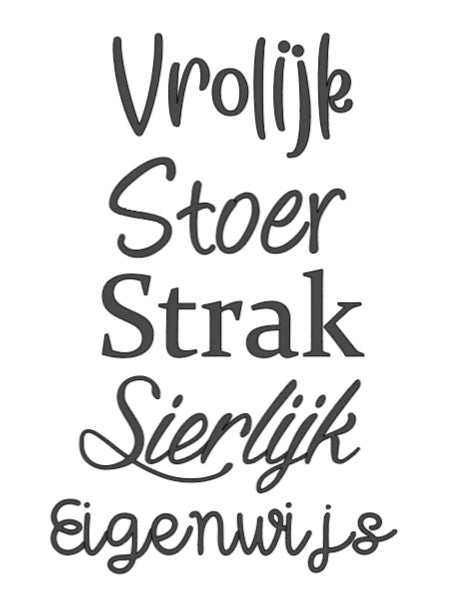 Slab met naam