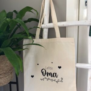 canvas tas liefste oma