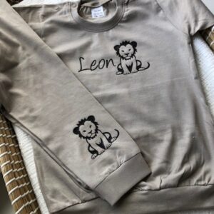 Pyjama met naam - Leeuw
