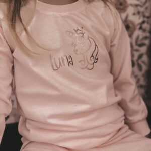 Pyjama met naam Unicorn